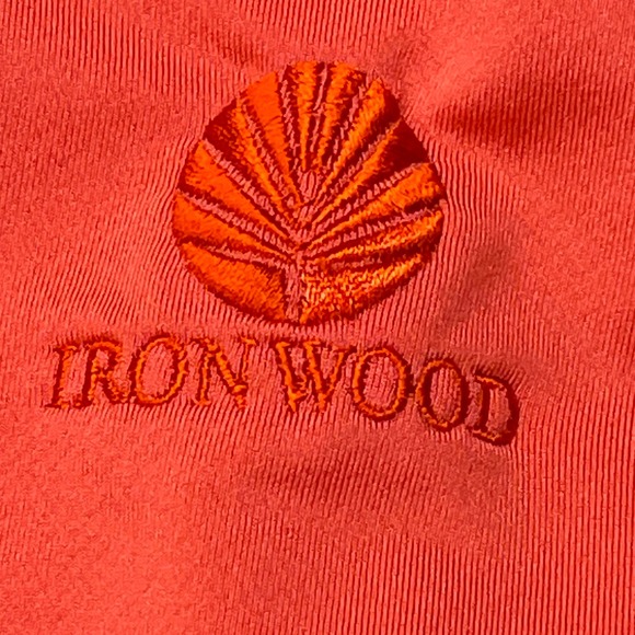 Swannie's Iron Wood Men's Orange 1/4 Zip Hoodie Athletic Pullover Sweatshirt L - Picture 4 of 10
